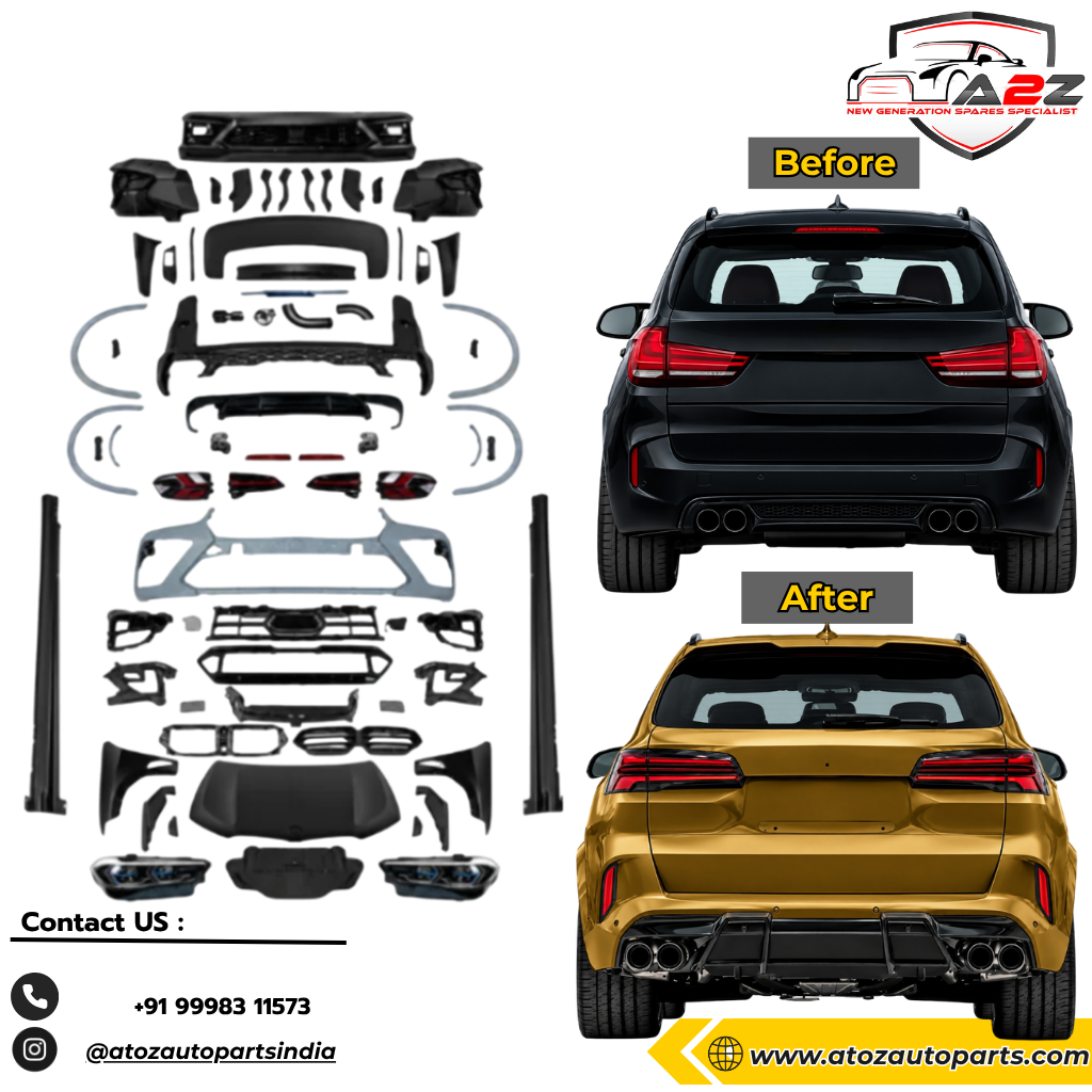 Complete Front & Rear Bumper Full Body Kit  Conversion Kit Compatible With BMW X5 F15 (2014-2018) To X5 G05 Lci 2023+ M Sports X5 Style Upgrade (Shipping Cost Not Included)