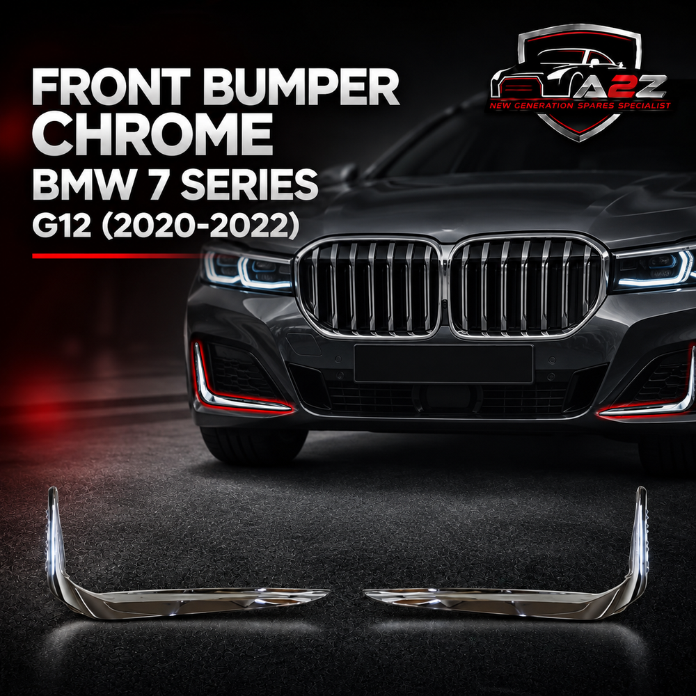 Front Bumper Chrome Left 51117475196 & Right 51117475195 Compatible With BMW 7 SERIES G12 LCI (2020-2022) Tag No.303