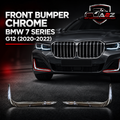 Front Bumper Chrome Left 51117475196 & Right 51117475195 Compatible With BMW 7 SERIES G12 LCI (2020-2022) Tag No.303
