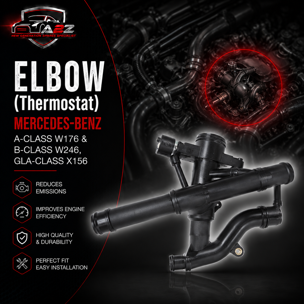 Elbow (Thermostat) 2742003100 2742000115 For MERCEDES-BENZ A-CLASS W176 & B-CLASS W246, GLA-CLASS X156 Tag-E-05