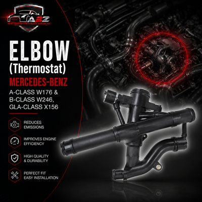 Elbow (Thermostat) 2742003100 2742000115 For MERCEDES-BENZ A-CLASS W176 & B-CLASS W246, GLA-CLASS X156 Tag-E-05