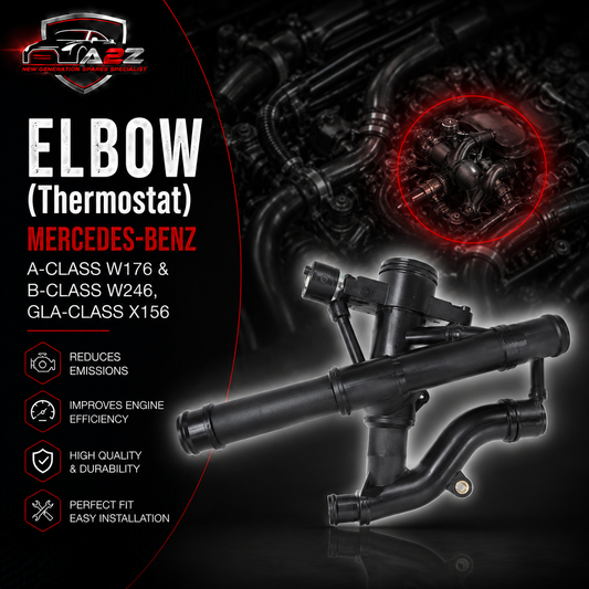 Elbow (Thermostat) 2742003100 2742000115 For MERCEDES-BENZ A-CLASS W176 & B-CLASS W246, GLA-CLASS X156 Tag-E-05