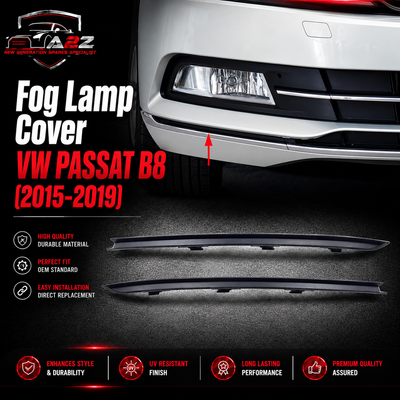 Fog Lamp Cover Left 3G0854321 & Right 3G0854322 3G08543219B9 Compatible With VW PASSAT B8 (2015-2019) No.142