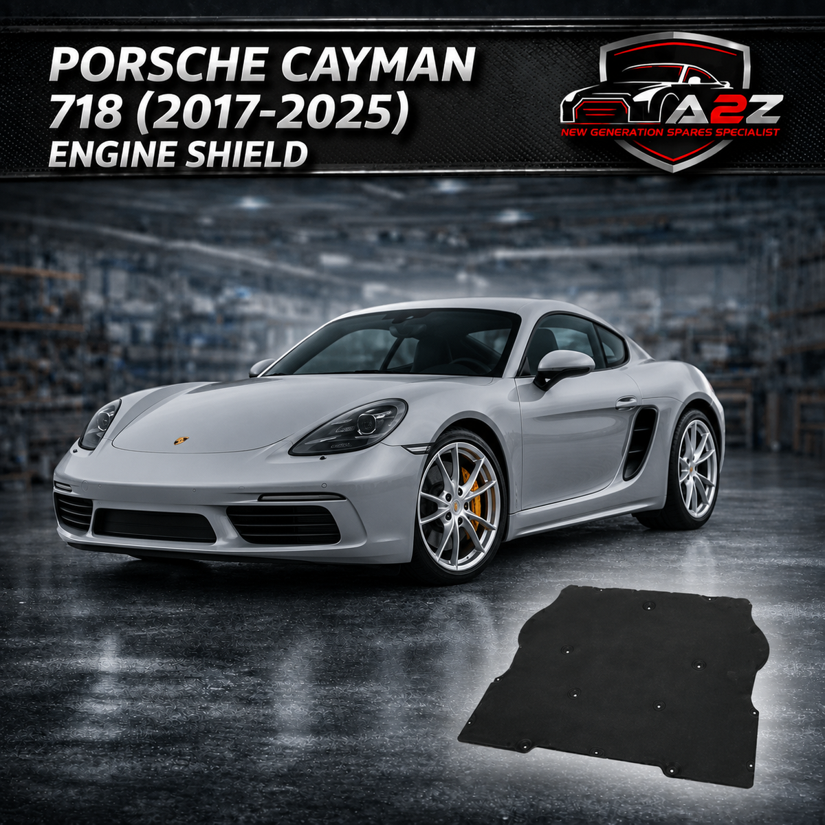 engine Shield 99150460107 Compatible With Porsche Cayman 718 (2017-2025) Tag No.2