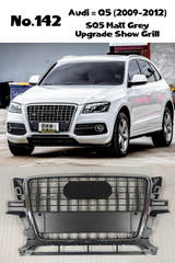 SQ5 Matt Grey Upgrade Show Grill Compatible With Audi Q5 (2009-12) Original Grey No.142