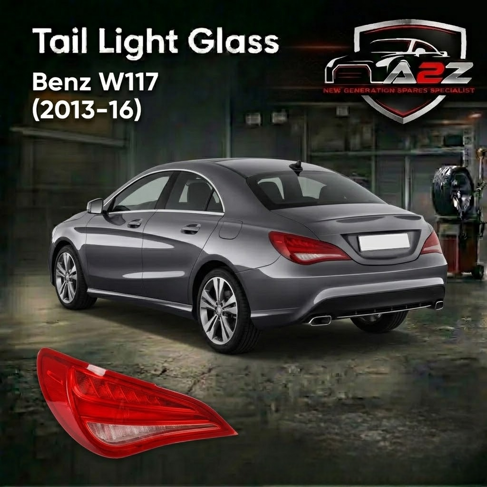Tail Light Glass Set Left & Right Compatible With Mercedes Benz W117 (2013-16)
