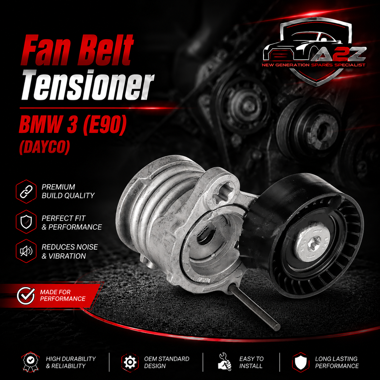 Fan Belt Tensioner APV2774 11287790447 7790447 Compatible With BMW 3 (E90) (DAYCO)