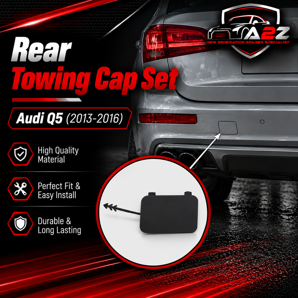 Rear Towing Cap Set. 8R0807449 = L.H, 8R0807450 = R.H. Compatible With Audi Q5 (2013-2016) Tag 92