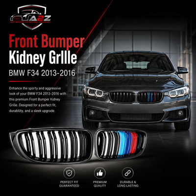 Front Bumper Kidney Grille Left & Right 51137294809 Compatible With BMW  3 Series F34 GT 2013-2016 Tag No.98