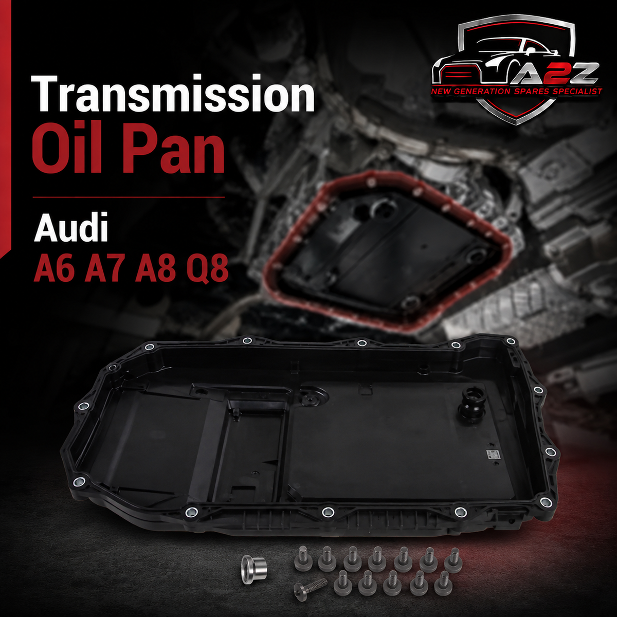 Transmission Oil Pan 0D6398359A Compatible With Audi A6 A7 A8 Q8