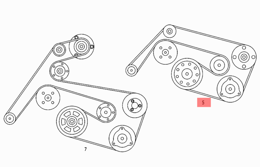 Multi Rib Belt 6PK2315 A0119979692 Compatible With MERCEDES-BENZ E-CLASS (W212) (CONTINENTAL)