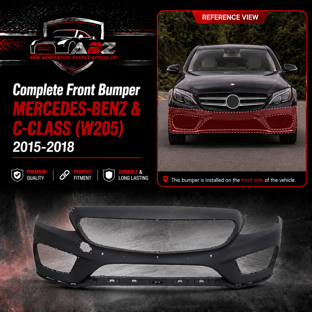 Complete Front Bumper A2058801840 2058801840 A2058802440 Compatible With MERCEDES-BENZ & C-CLASS (W205) Tag No.272