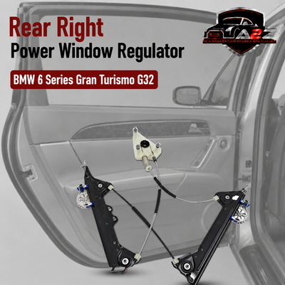 Rear Right Power Window Regulator 51358494806 Compatible with BMW 6 Series Gran Turismo G32