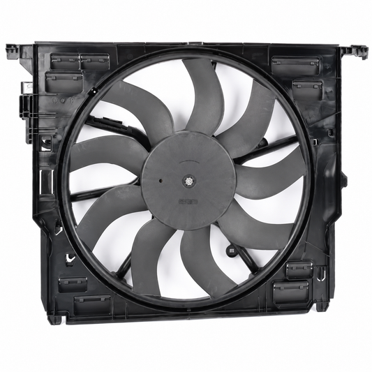 Engine Radiator Cooling Fan Assembly 17427599494 17427647652 17428509742  Compatible With BMW 5 Series (F10) & 5 Gran Turismo (F07) &  7 Series (F01, F02, F03, F04)