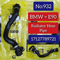 Radiator Coolant Hose Pipe 17127789721 Compatible With BMW 3 Series E46 E90 Tag No.932