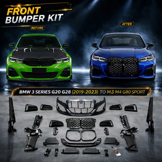 A To Z Compatible With BMW 3 Series G20 G28 (2019-2023) Upgrade Convert To M3 M4 G80 M Sports Body Kit Bumper Grill CC-5983 (Shipping Cost Not Included In Price)