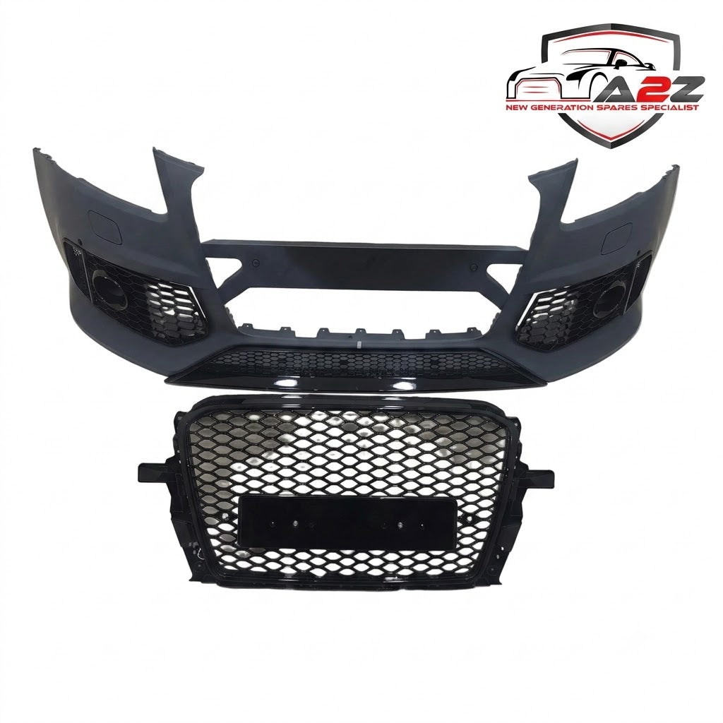 Front Bumper Bumper Kit FBK13 Compatible With Audi Q5 (2012-15) Upgrade Into RSQ5