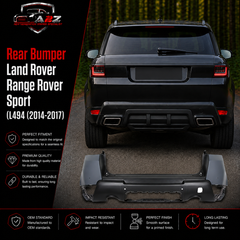 Rear Bumper LR045257 Compatible With LAND ROVER SPORT (2014-17)