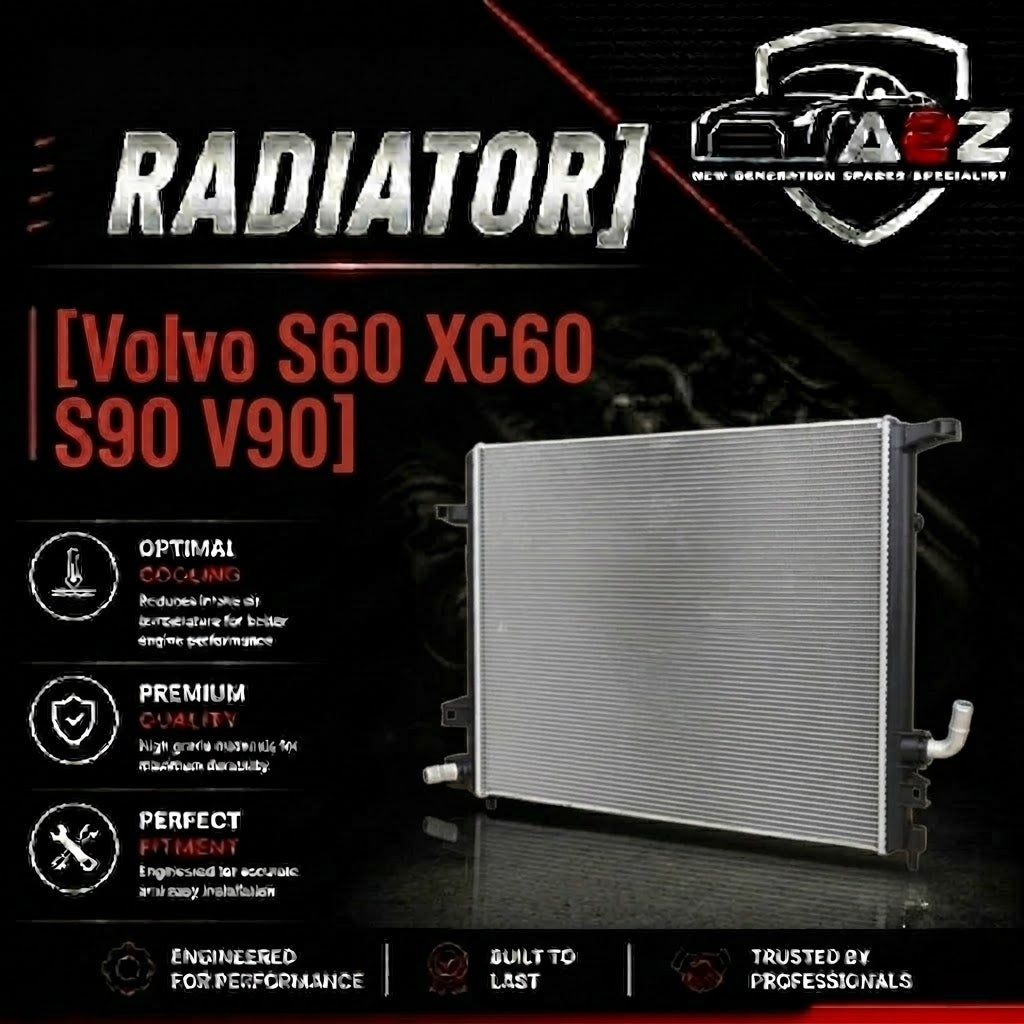 Radiator 31684239 Compatible With Volvo S60 XC60 S90 V90