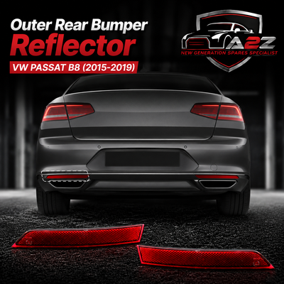 Outer Rear Bumper Reflector  Left Rear Bumper Reflector Left 3GD945103A & Right 3GD945104A Compatible With VW PASSAT B8 (2015-2019) Tag No.168