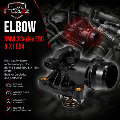 Elbow (Thermostat) 11537510959 For BMW 3 Series E90 & X1 E84 Tag-E-73