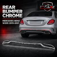 Rear Bumper Chrome 1668858025 Compatible With MERCEDES-BENZ C-CLASS W205 2015-2021 Tag No.125