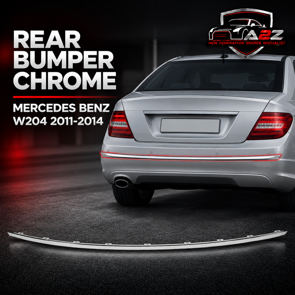 Rear Bumper Chrome  2048853121  Compatible With MERCEDES BENZ C-CLASS W204 T-1 2011-2014 Tag No.121
