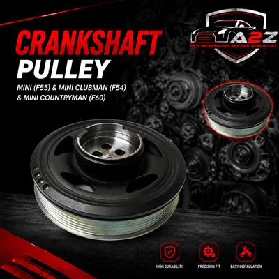 Crankshaft Pulley 11238584913 11237643074 Compatible With MINI (F55) & MINI CLUBMAN (F54) & MINI COUNTRYMAN (F60)Tag-CP-16