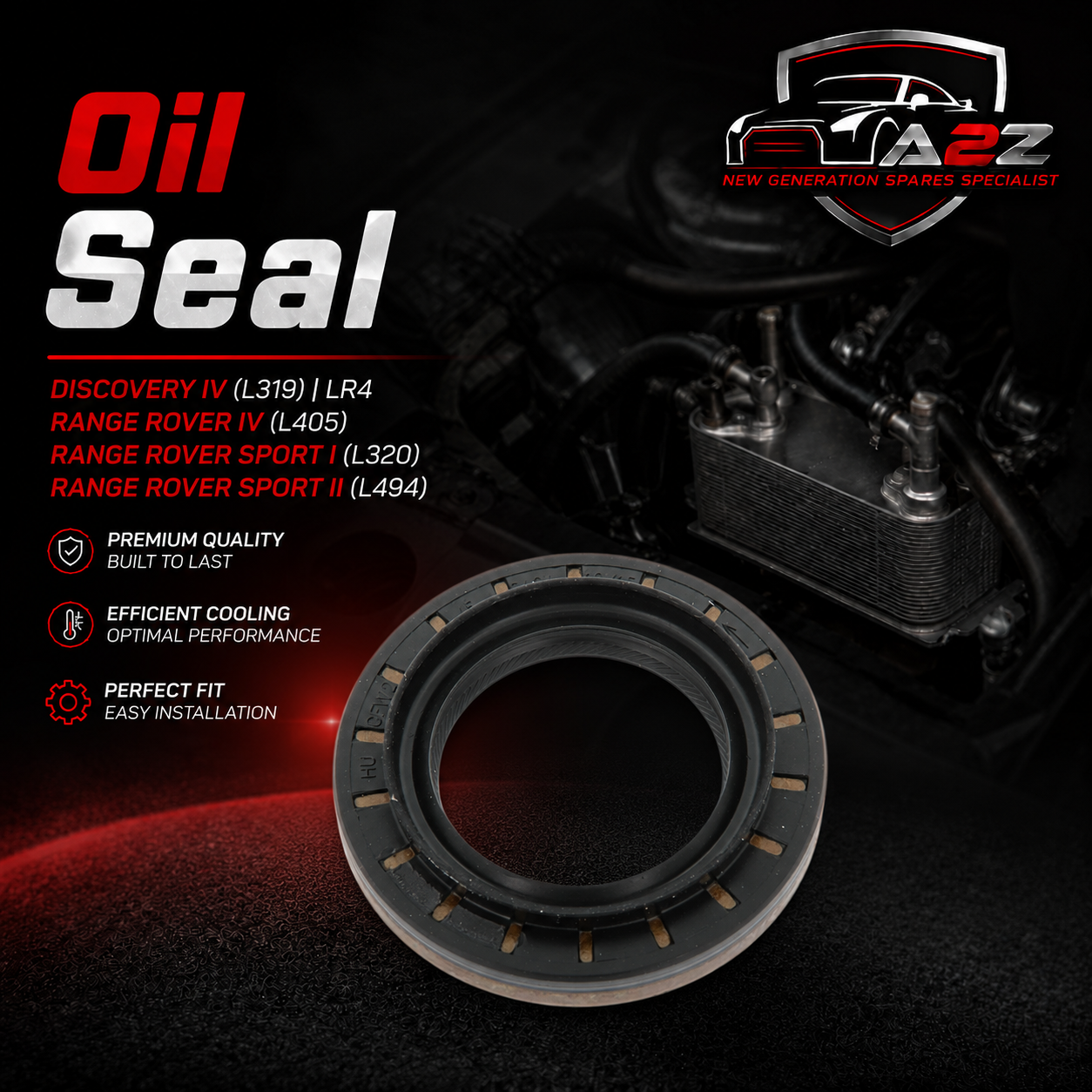Oil Seal  LR019019 Compatible With DISCOVERY IV (L319) | LR4 RANGE ROVER IV (L405) RANGE ROVER SPORT I (L320) RANGE ROVER SPORT II (L494)