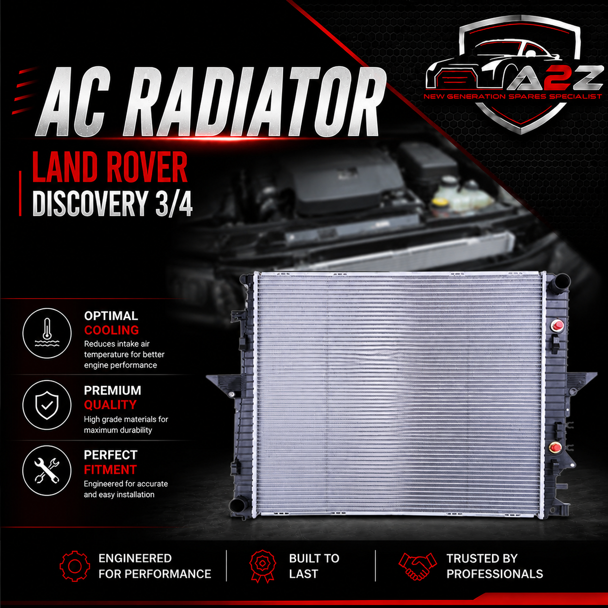AC Radiator LR021777 PCC000840 PCC500040 PCC500041 PCC500092 PCC500093 PCC500213 PCC500222 PCC500490 PCC500540 PCC500550 PCC500630 PCC500680 Compatible With Land Rover Discovery 3/4