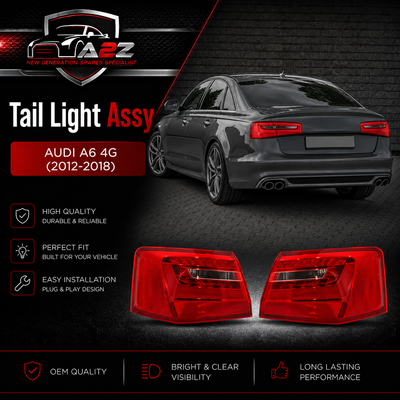 Tail Light Left 4G0945095 & Right 4G0945096 Compatible With AUDI A6 4G (2012-2018) Tag No.156