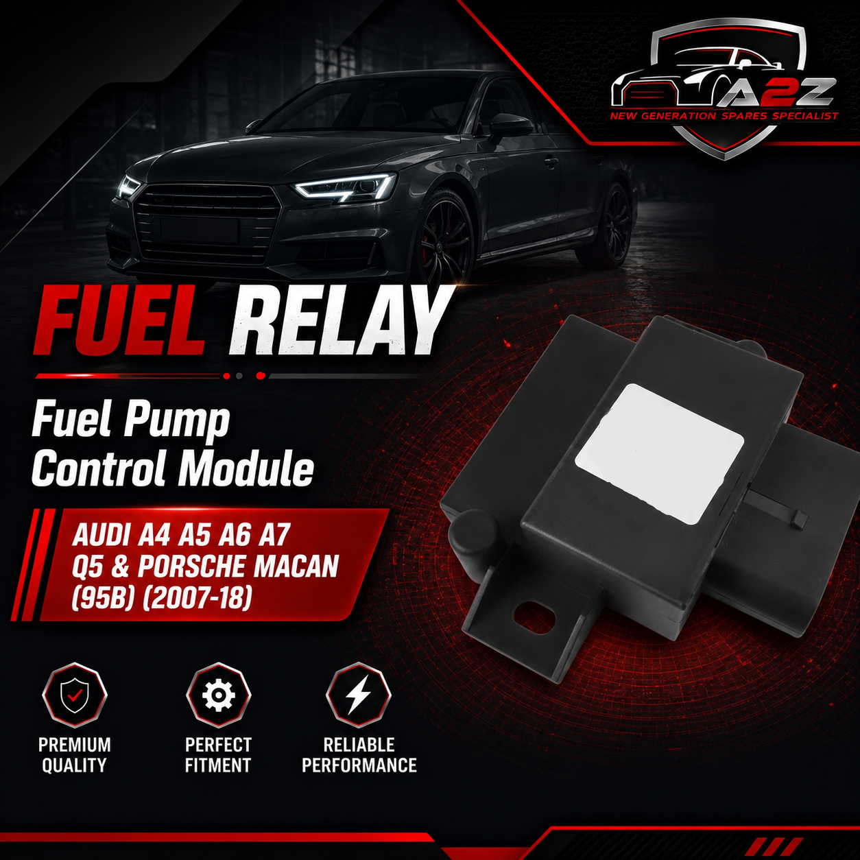 Fuel Pump Control Module 4G0906093H Compatible with AUDI A4 A5 A6 A7 Q5 & PORSCHE MACAN (95B)  (2007-18)