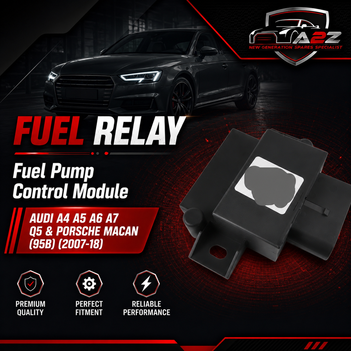 Fuel Pump Control Module 4G0906093H Compatible with AUDI A4 A5 A6 A7 Q5 & PORSCHE MACAN (95B)  (2007-18)