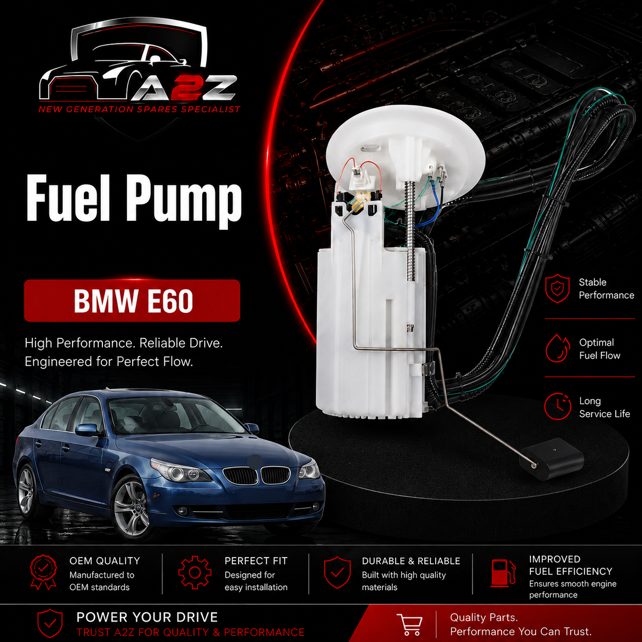 Fuel Pump 16146765820 Compatible With BMW E60