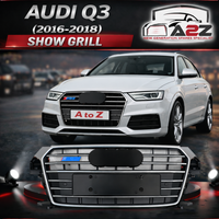 Show Grill  Compatible With Audi Q3(2016-2018) AMG Silver Chrome Tag No.133