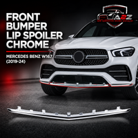 Front Bumper Lip Spoiler Chrome 1678854505 A1678854505 Compatible With Mercedes Benz W167 GLE (2019-24) Tag No.604