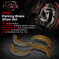 Rear Parking Brake Shoe Set 7L0698525 Compatible With AUDI & Q7 (4LB) & LAND ROVER & RANGE ROVER III (L322) &  MERCEDES-BENZ & GL-CLASS (X164) & PORSCHE & CAYENNE (9PA) & VW & TOUAREG (7LA, 7L6, 7L7)