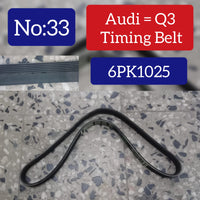 Timing Belt 6PK1025 04L260849AB 04L260849C  04L260849L 04L903315A Compatible With AUDI Q3 & SKODA OCTAVIA III (5E3, NL3, NR3) Tag-BEL-33