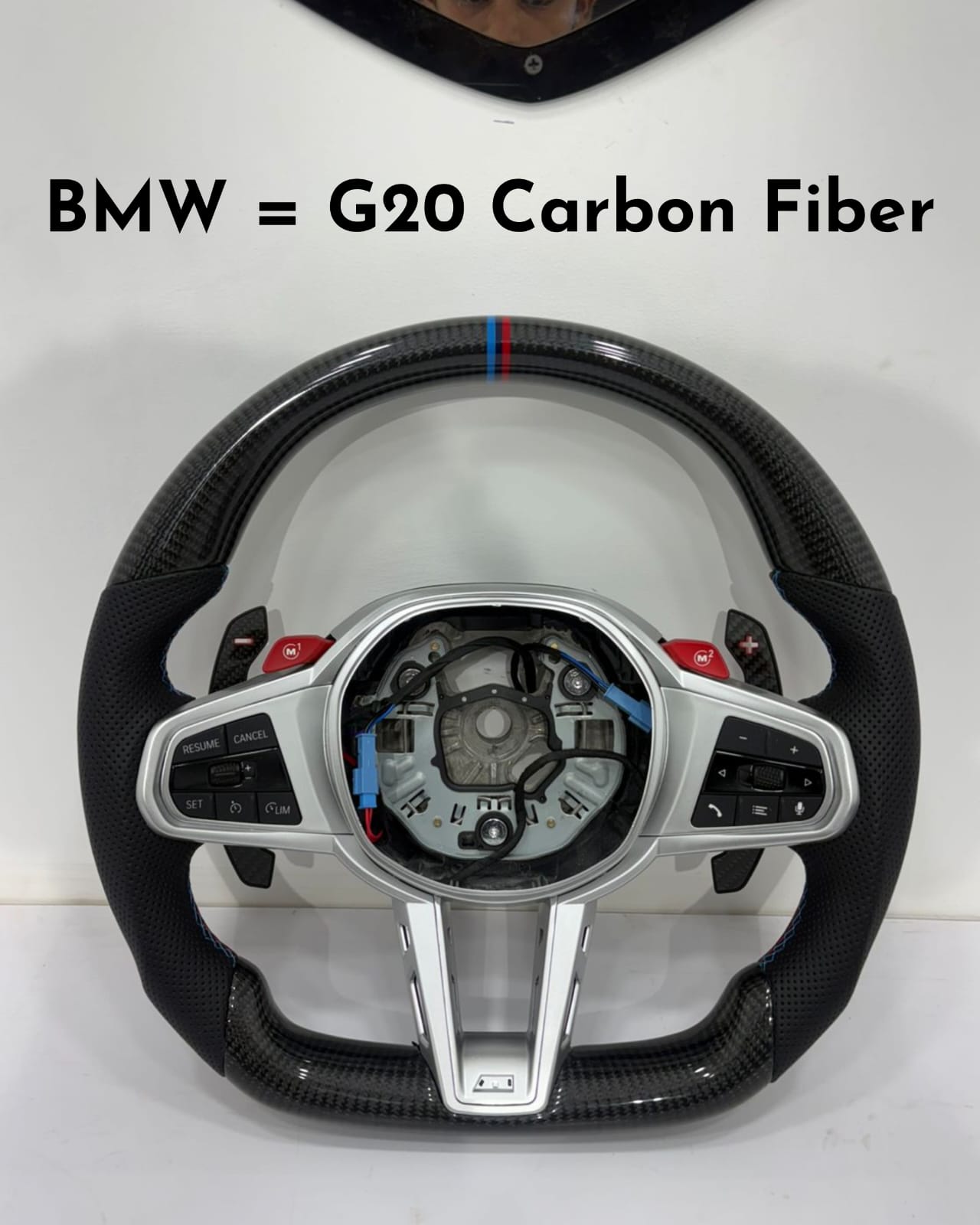 BMW Carbon Fiber Strip Steering Wheel Compatible With BMW G20