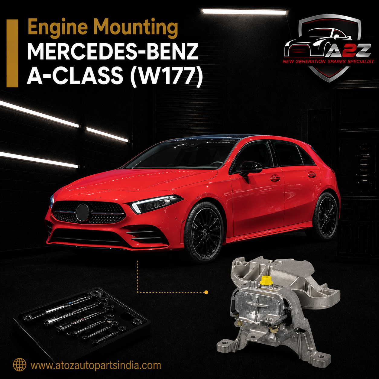 Engine Mounting 2472402800 Compatible With MERCEDES-BENZ A-CLASS (W177)