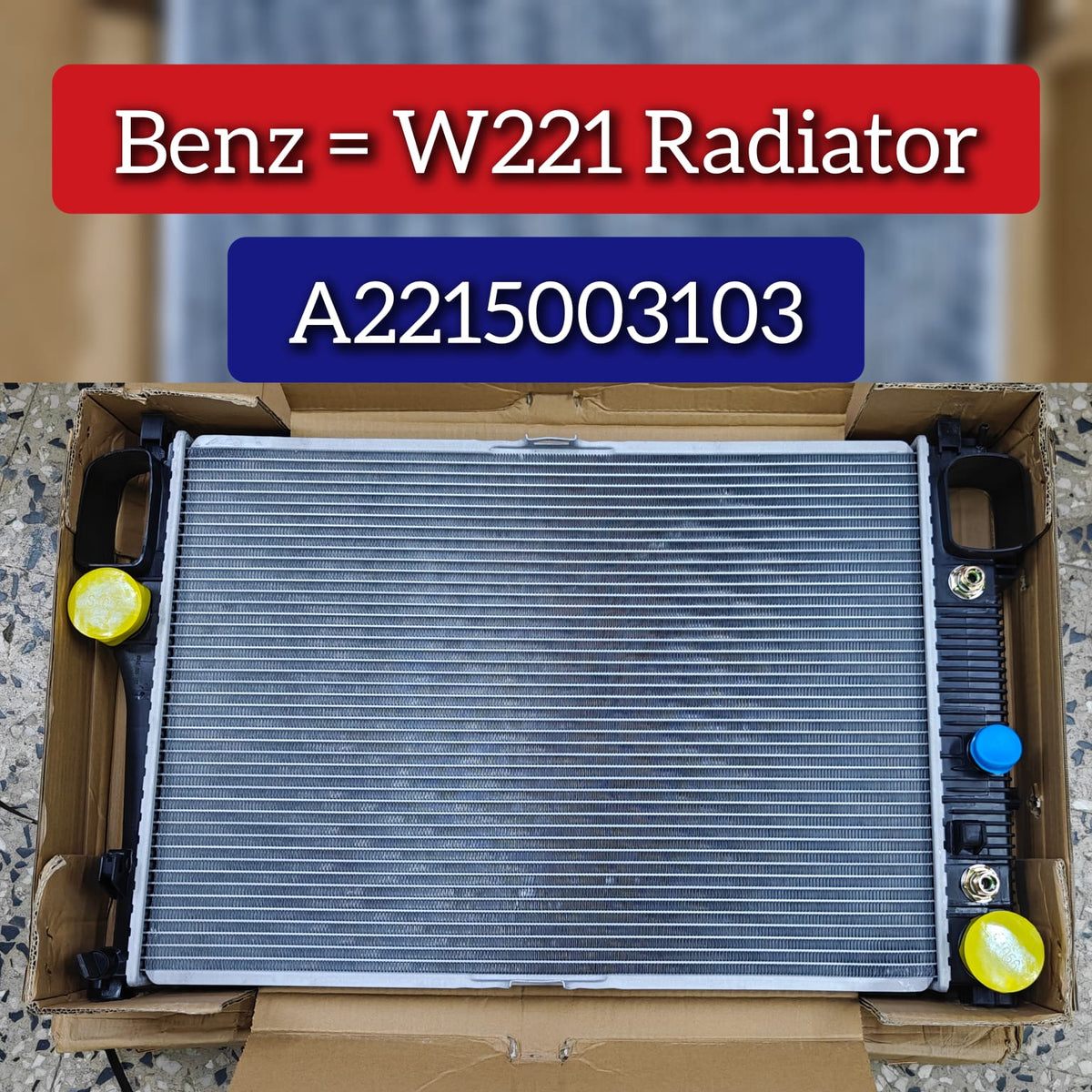 Radiator 2215002603 Compatible With 2215000003 2215000203 2215000503 2215002603 2215003103 Compatible With Mercedes Benz W221