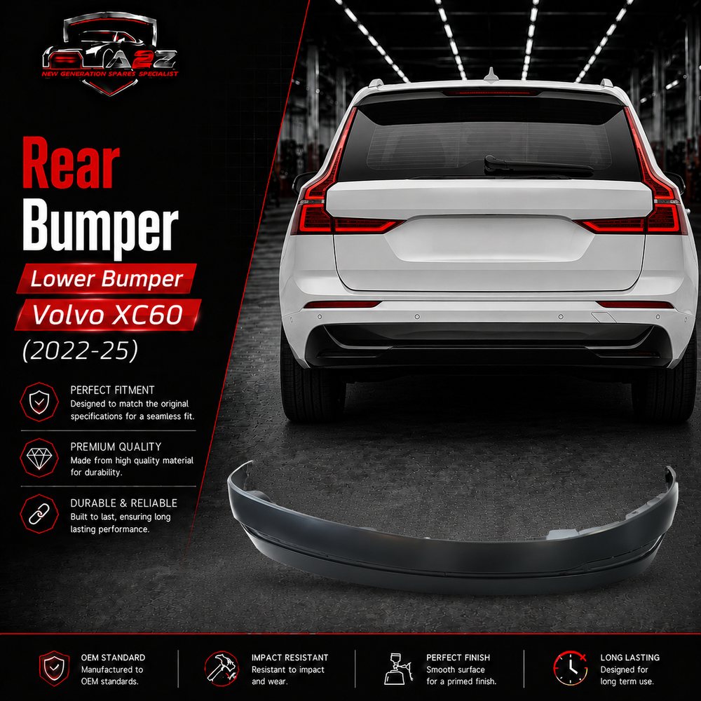 Rear Lower Bumper 40009988 40010000 Compatible With Volvo XC60 (2022-25)