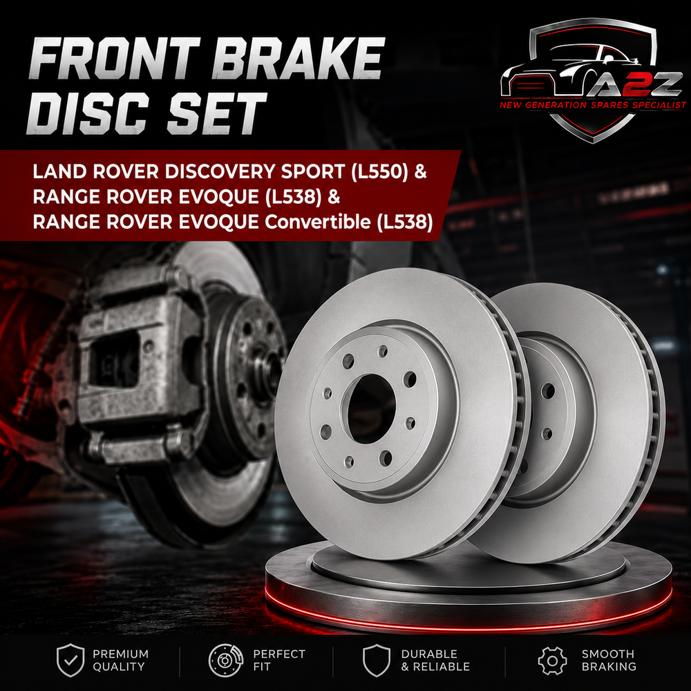 Front Brake Disc Set LR059122 Compatible With LAND ROVER DISCOVERY SPORT (L550) & RANGE ROVER EVOQUE (L538) & RANGE ROVER EVOQUE Convertible (L538)