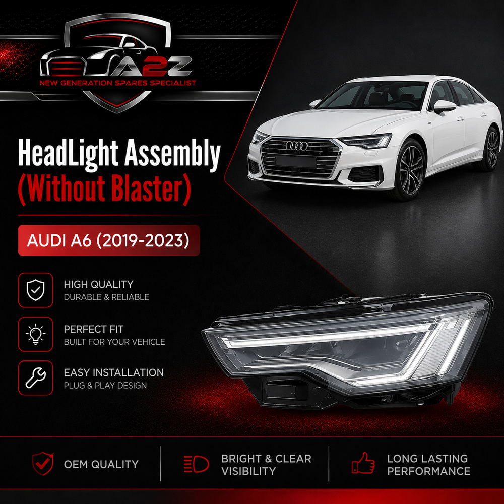 Headlight Headlamp Left 4K0941039C & Right 4K0941040C (Without Blaster) Compatible With AUDI A6 (2019-2023)
