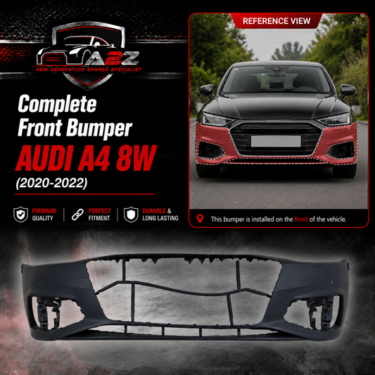 Complete Front Bumper 8W0807065P 8WD807065P Compatible With AUDI A4 8W (2020-2022) Tag No.21B