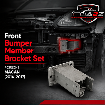 Front Bumper Member Bracket Set Right 8R0807134B & Left 8R0807133A Compatible With Porsche Macan (2014-2017) Tag No.243