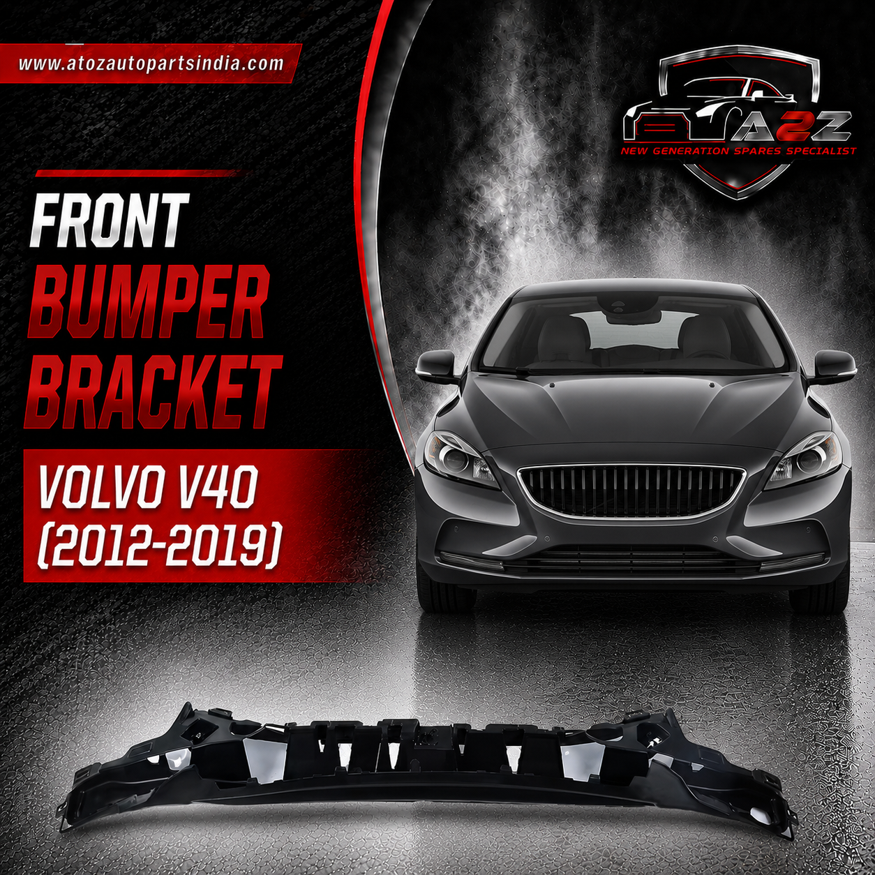 Front Bumper Bracket 31283746 31383074 Compatible With VOLVO V40 (2012-2019) Tag No.2502