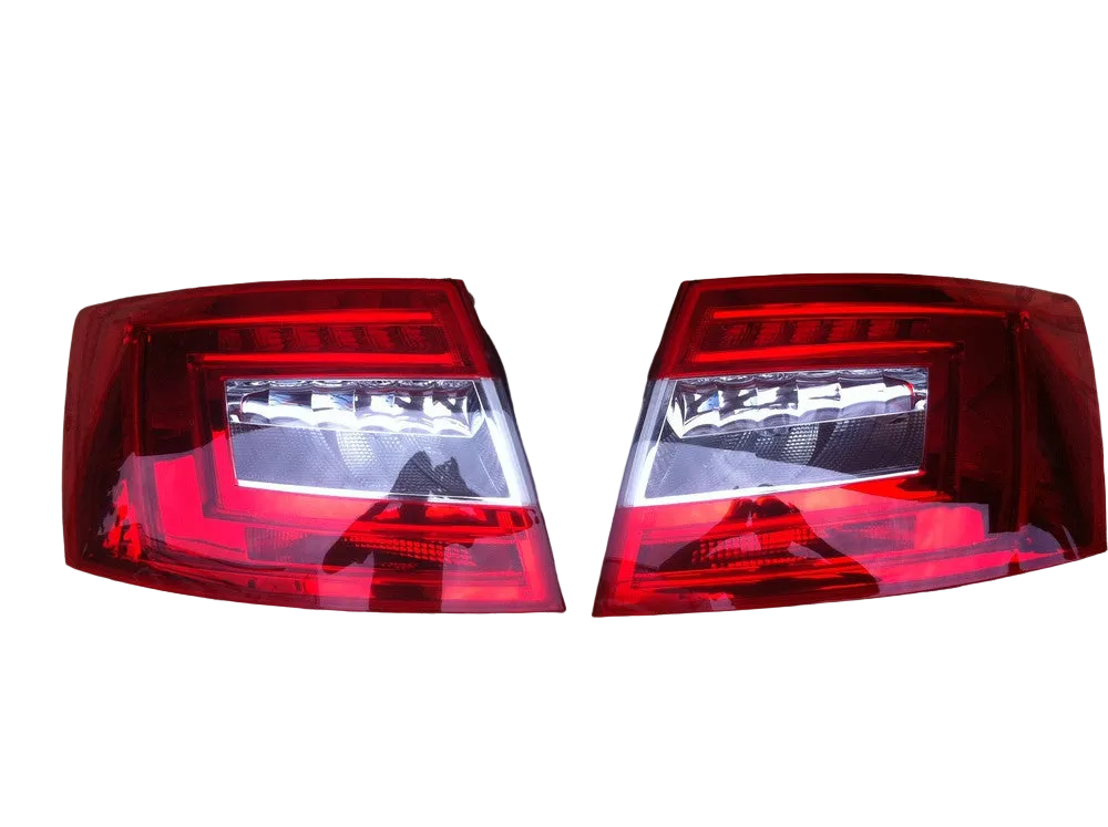 Tail Light Assy Set (LED W/O Bulb Holder) Left 5E5945111A 5E0945095 & Right 5E5945112A 5E0945096 Compatible With Skoda Octavia (2014-2016) Tag No.170
