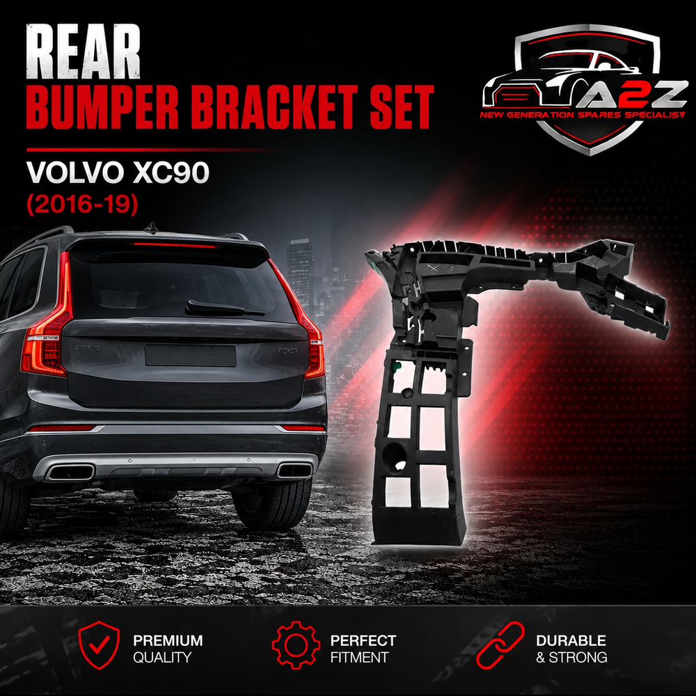 Rear Bumper Bracket Set Left 31407730 & Right 31407731 Compatible With Volvo XC90 (2016-19)