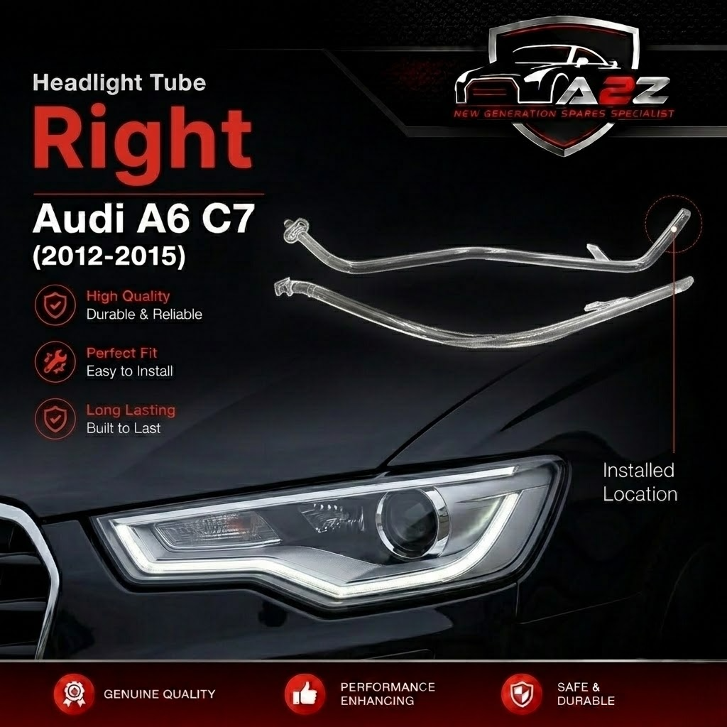 Headligth Tube Right 4GD941006A Compatible With Audi A6 C7 (2012-2015) Tag No.156